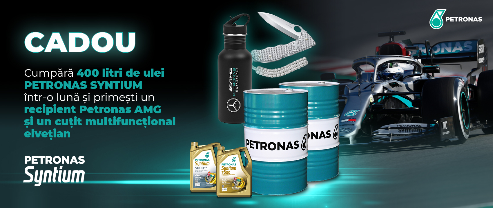 Promotie lubrifianti Petronas Syntium